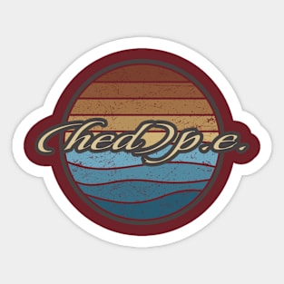 (hed) p.e. Retro Waves Sticker